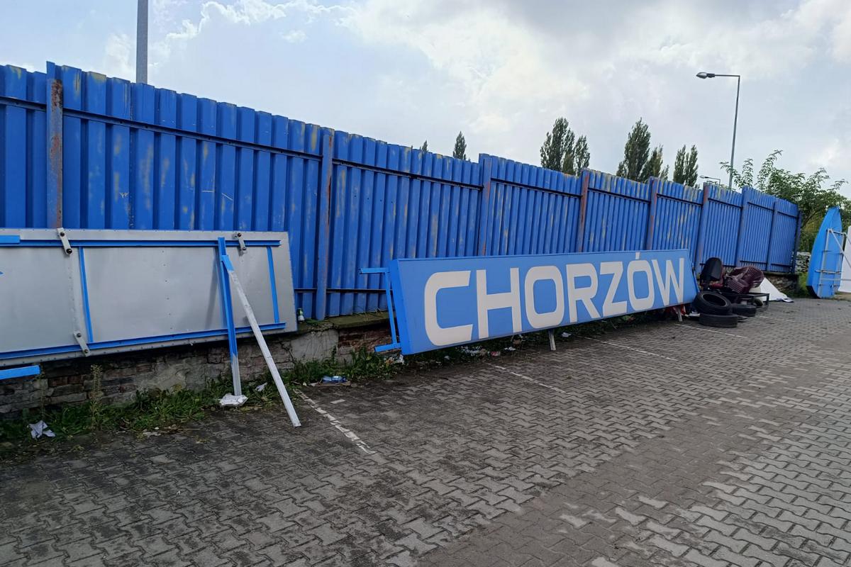 Teren obiektu Ruchu Chorzów na stadionie przy ulicy Cichej