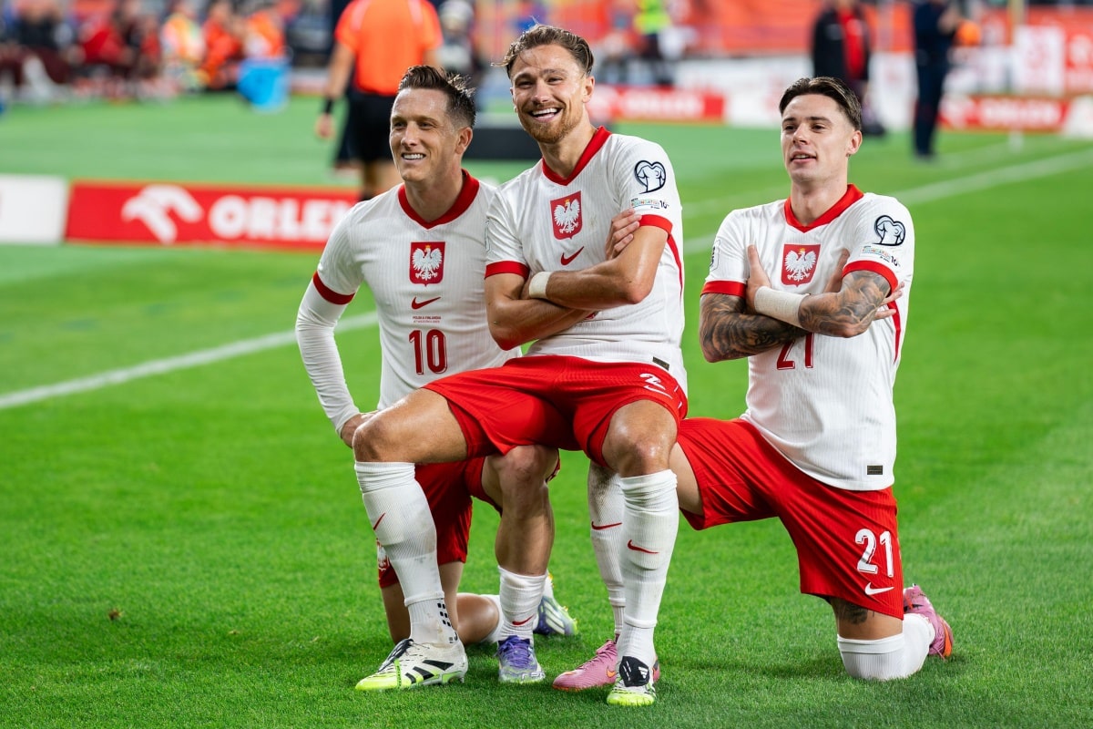 Piotr Zieliński, Matty Cash i Nicola Zalewski