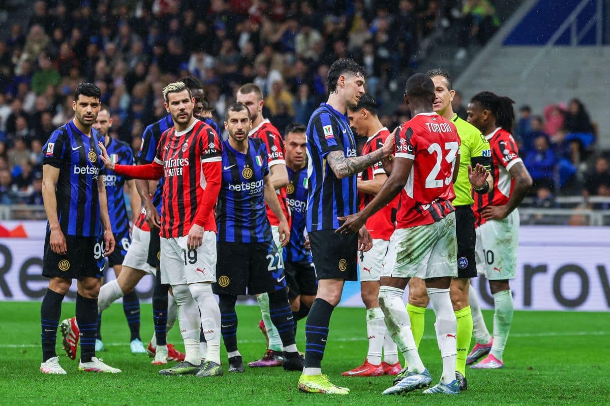 Piłkarze Milanu i Interu