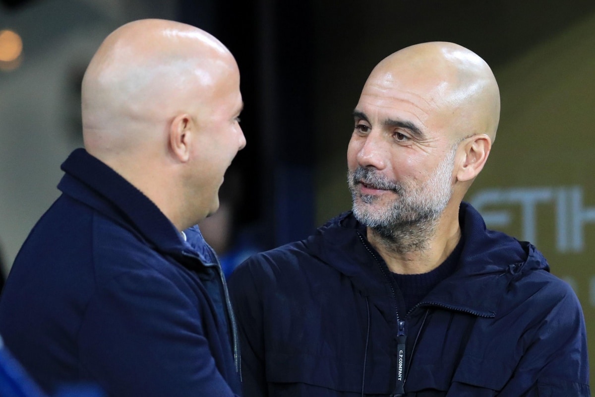 Arne Slot i Pep Guardiola