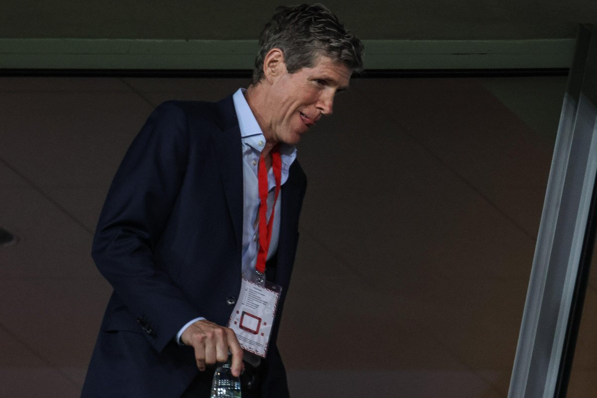 Robert Platek na meczu Cracovii