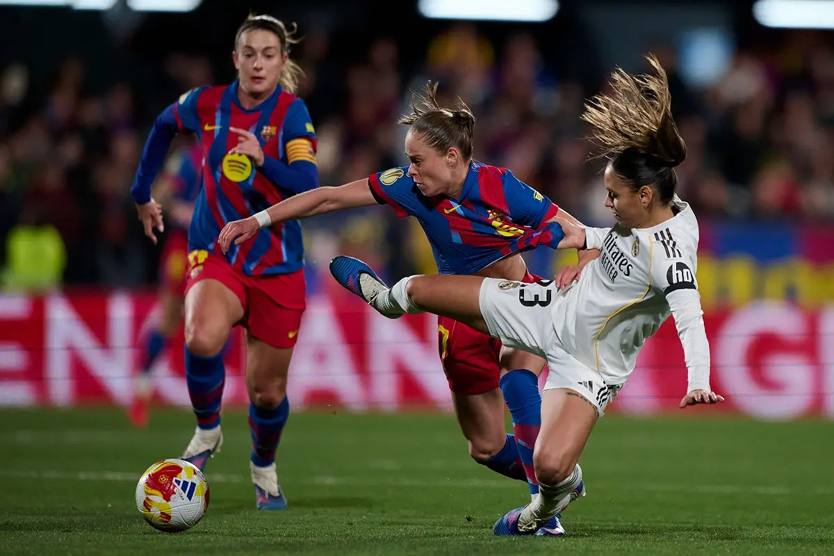 Ewa Pajor i Maelle Lakrar (Real Madryt - Barcelona)