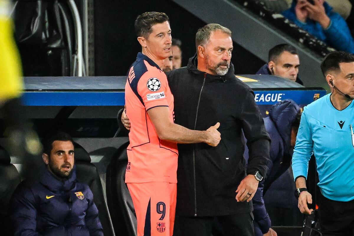 Robert Lewandowski i Hansi Flick