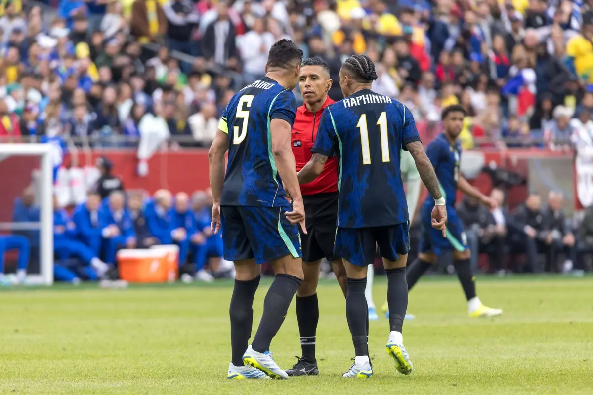 Casemiro i Raphinha (Brazylia - Francja)