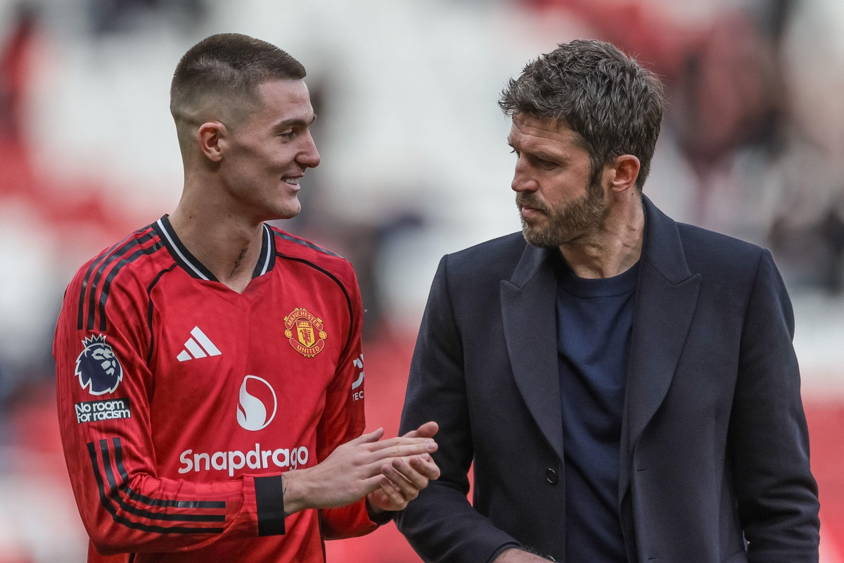 Michael Carrick i Benjamin Sesko (Manchester United - Crystal Palace)