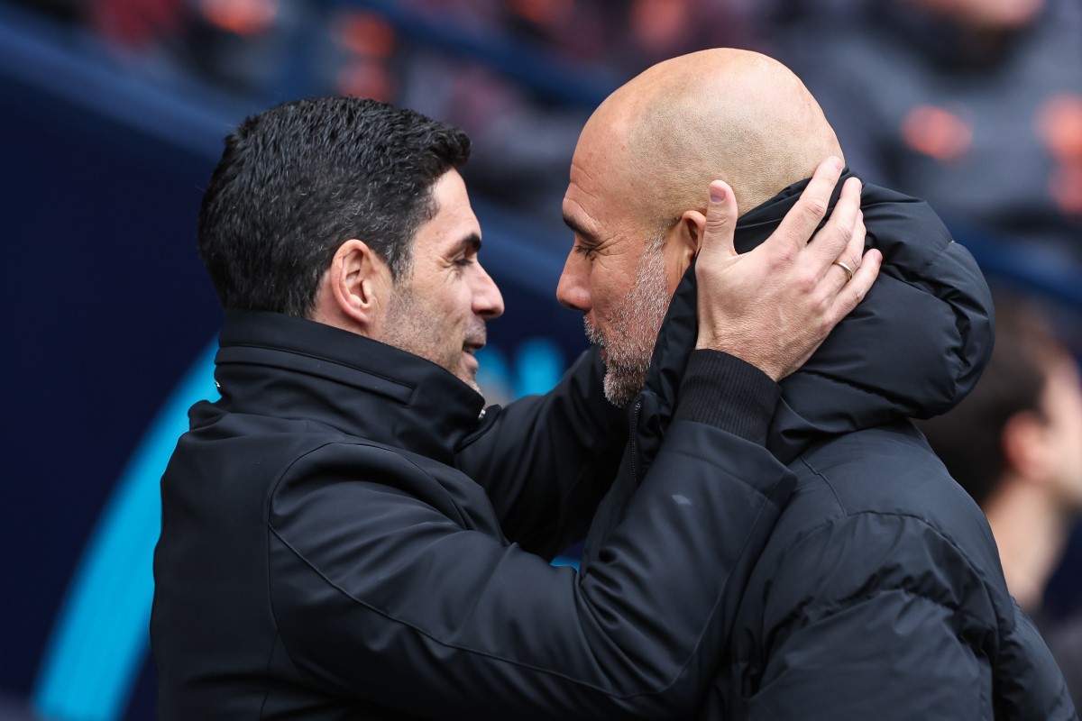 Mikel Arteta oraz Pep Guardiola