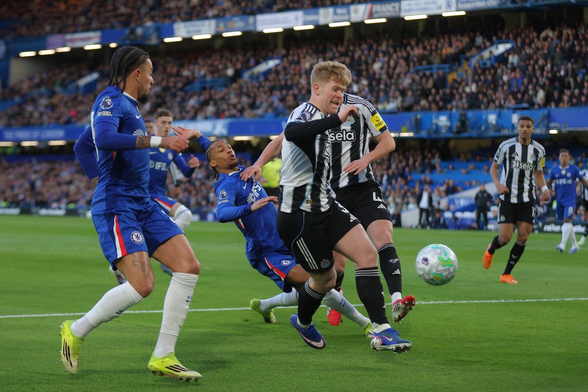 Piłkarze Chelsea oraz Newcastle