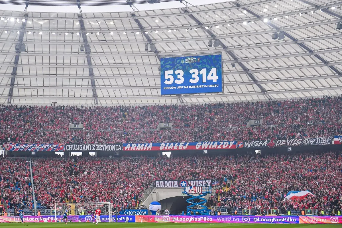 Rekord frekwencji na meczu Ruch - Wisła Kraków