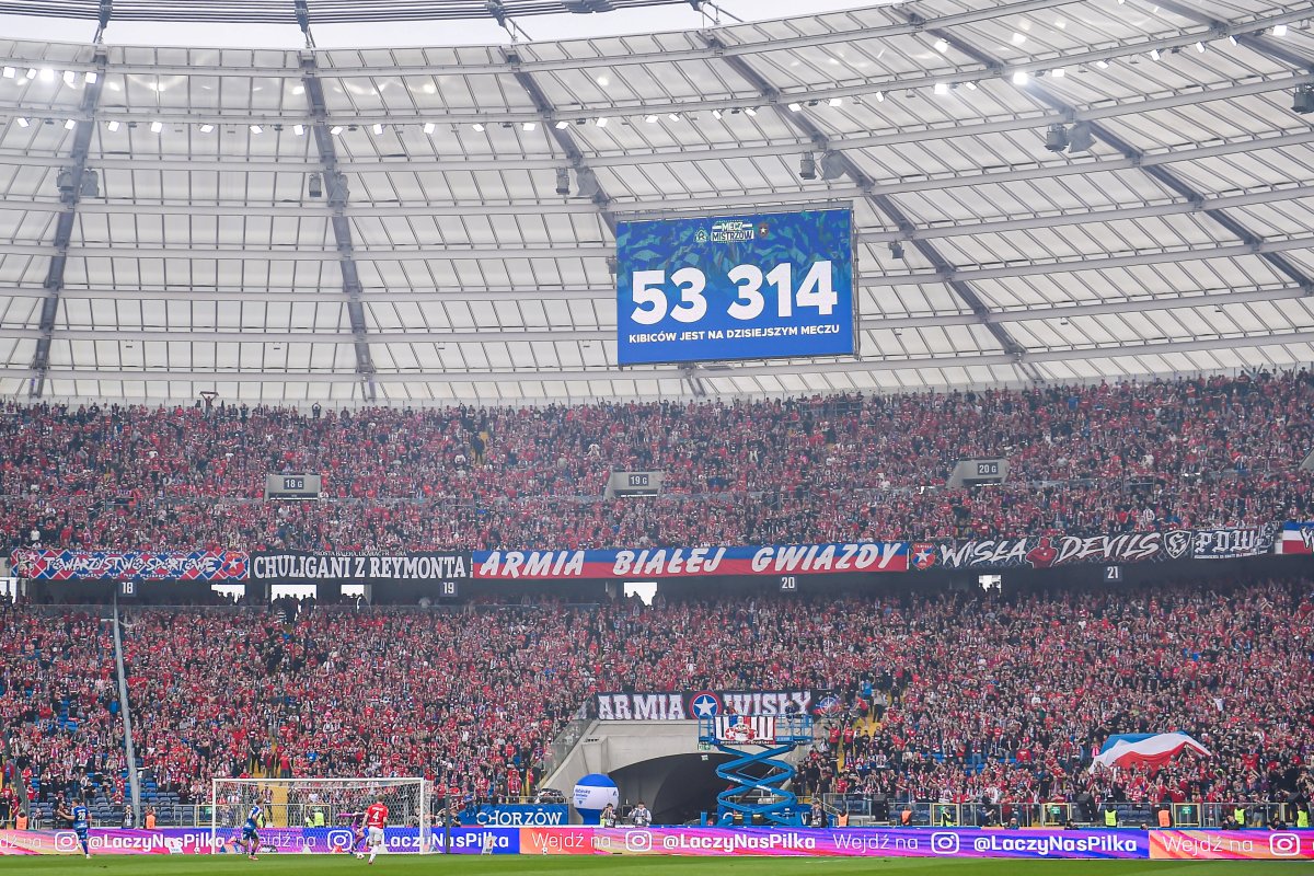 Rekord frekwencji na meczu Ruch - Wisła Kraków