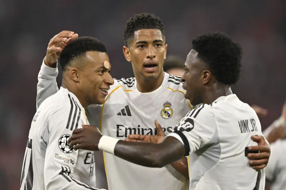 Kylian Mbappe, Jude Bellingham, Vinicius Junior