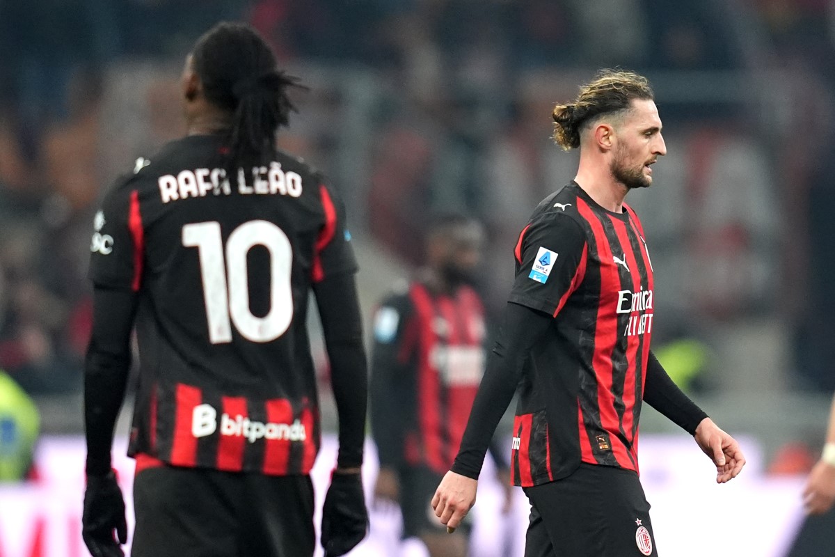 Rafael Leao oraz Adrien Rabiot