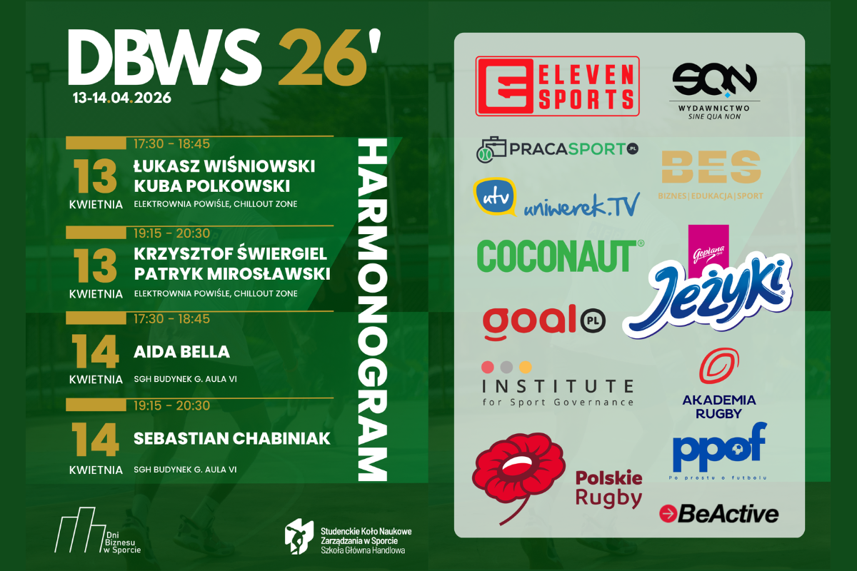 Dni Biznesu w Sporcie już po raz dwudziesty na SGH