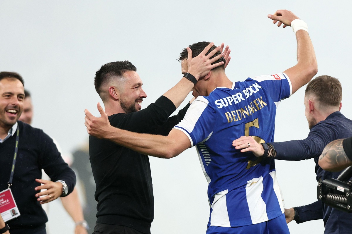 Francesco Farioli i Jan Bednarek (FC Porto - FC Alverca)