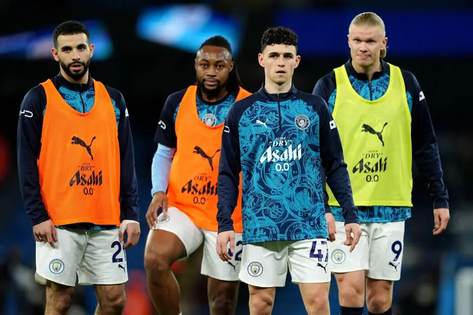 Rayan Ait-Nouri, Antoine Semenyo, Phil Foden, i Erling Haaland