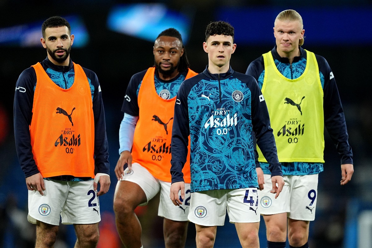 Rayan Ait-Nouri, Antoine Semenyo, Phil Foden, i Erling Haaland