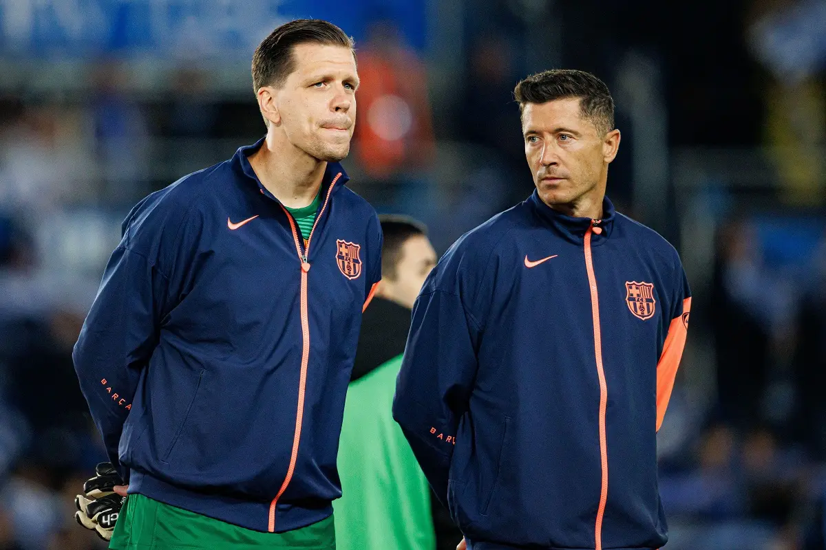 Wojciech Szczęsny i Robert Lewandowski