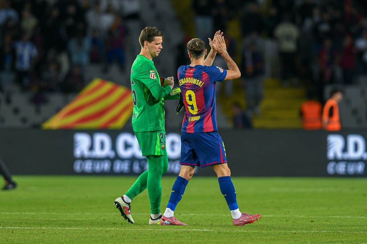 Wojciech Szczęsny i Robert Lewandowski
