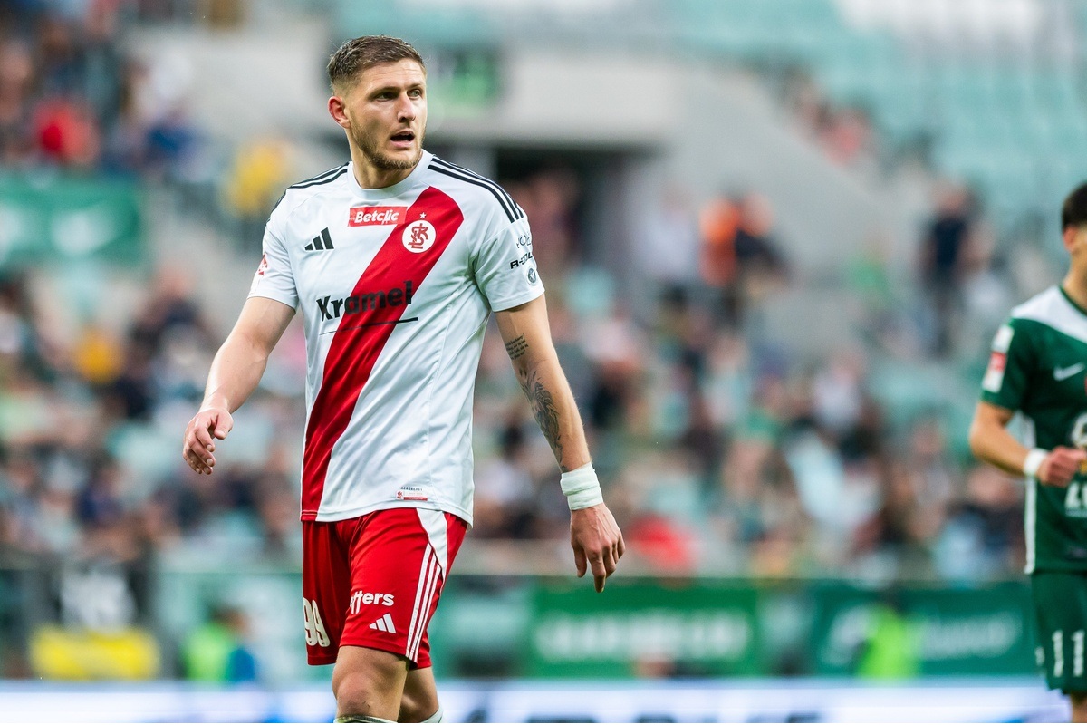 Fabian Piasecki w meczu ze Śląskiem