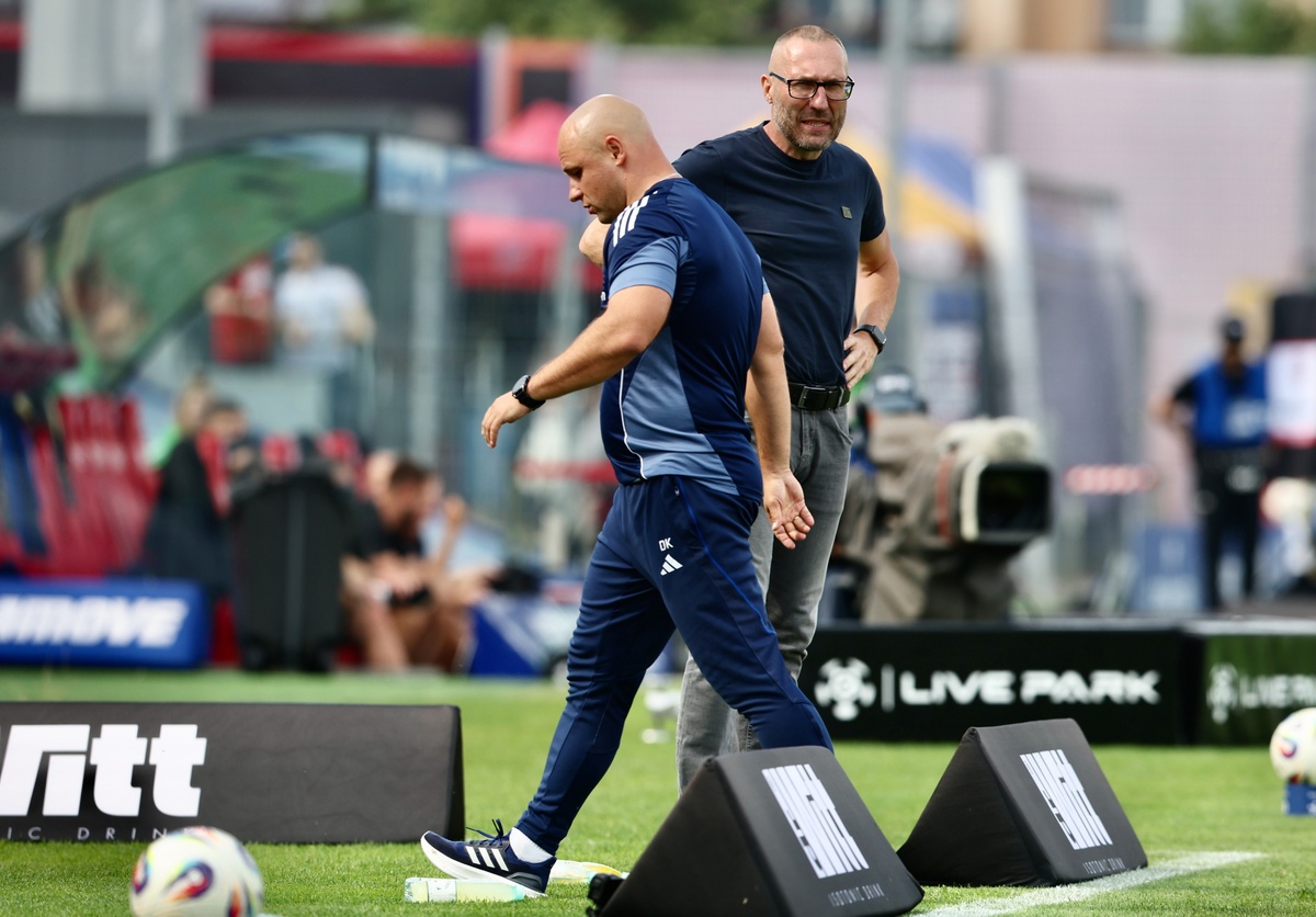 Dawid Kroczek i Marek Papszun