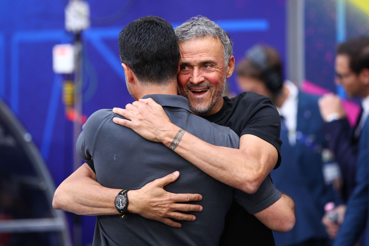 Mikel Arteta oraz Luis Enrique