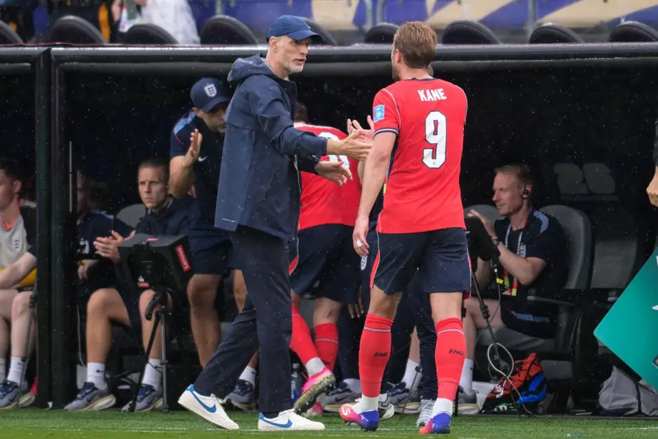 Thomas Tuchel i Harry Kane