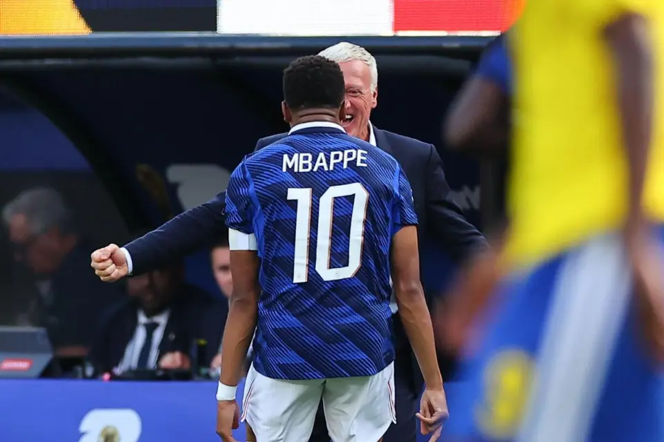 Didier Deschamps i Kylian Mbappe