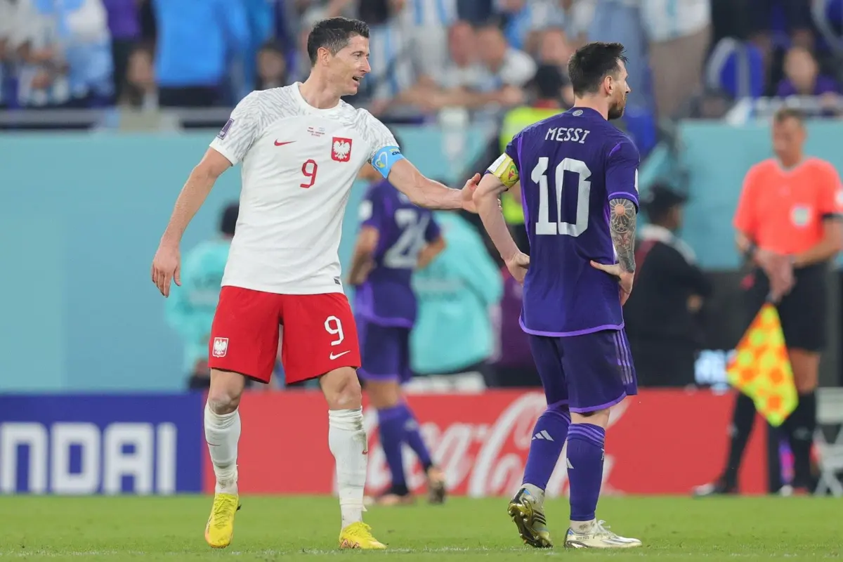 Robert Lewandowski i Leo Messi