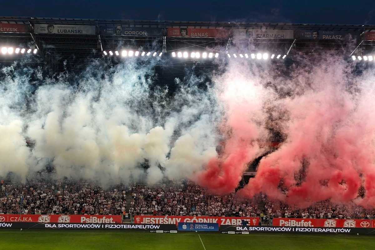 Trybuny przed meczem Górnik Zabrze - Wisła Kraków